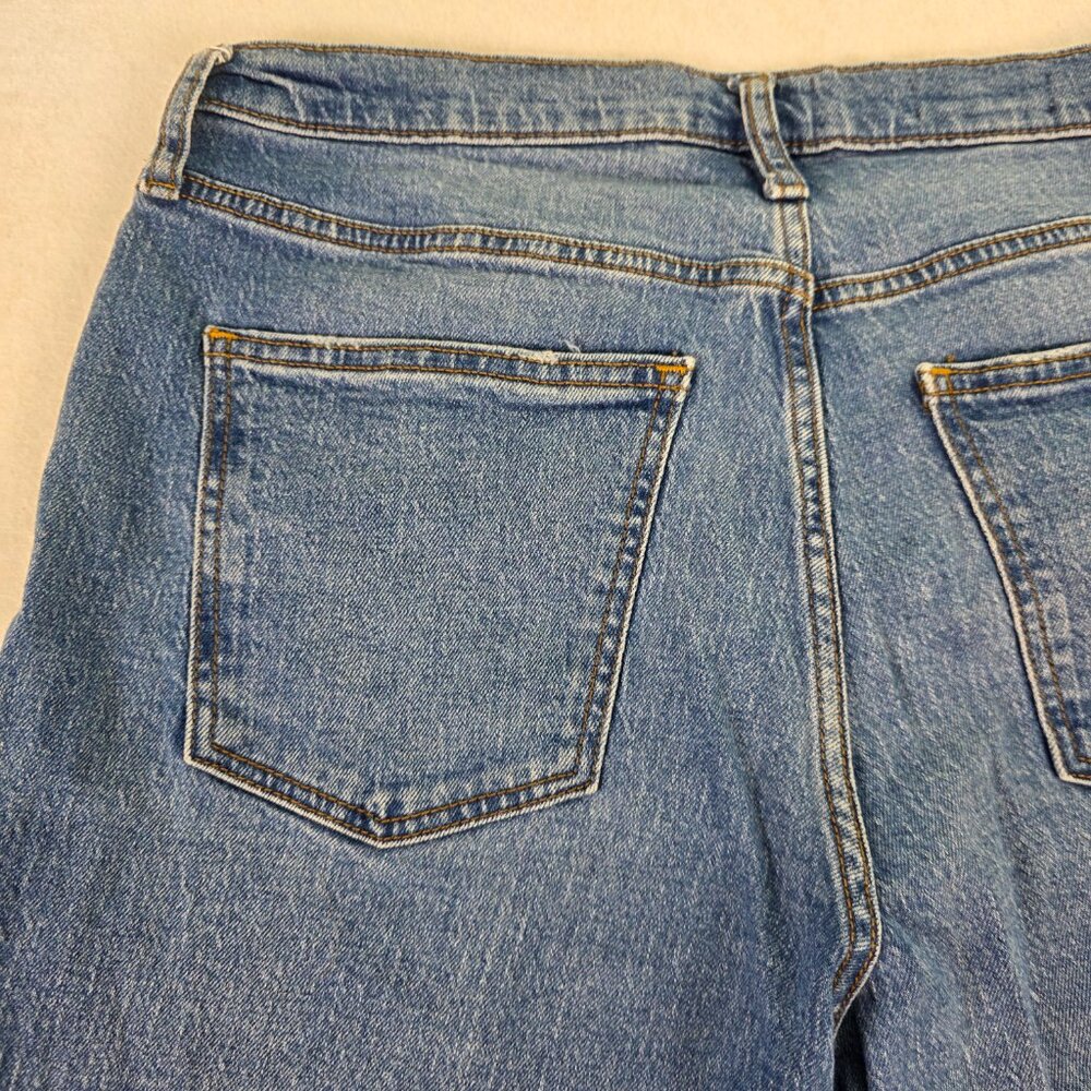 Universal‎ Thread High Rise Slim Straight Jeans Size 12R Blue Stretch Button Fly - Picture 5 of 9